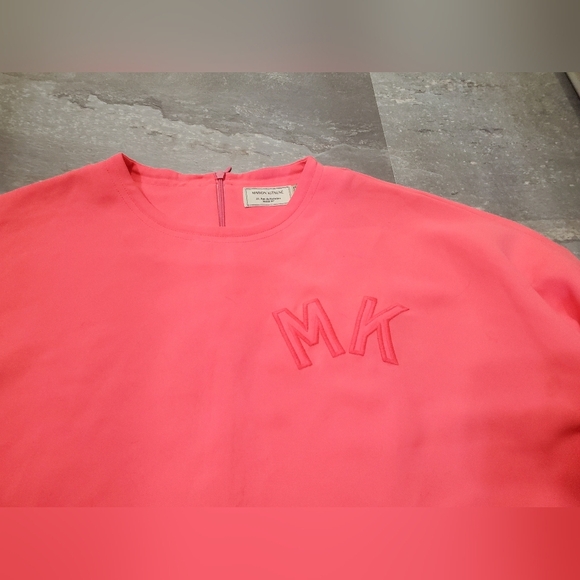 Maison Kitsuné Paris Coral Polyester Sweatshirt. Neon Pink. Embroidered. M. - Picture 3 of 11
